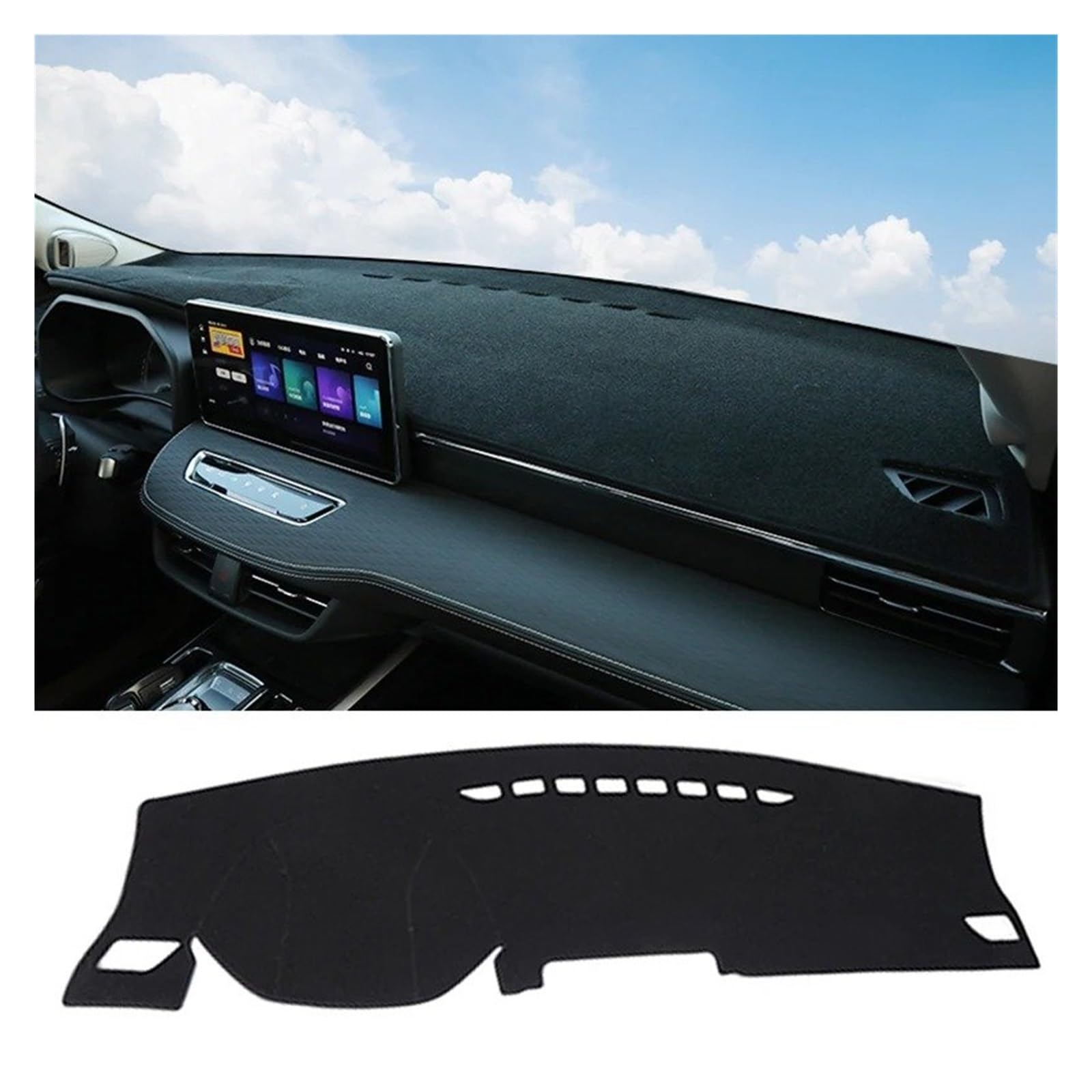 Armaturenbrett-Matte Für Haval Für Jolion 2021 2022 2023 2024 Auto Dashboard Abdeckung Sonnenschutz Pads Teppiche Instrument Panel Schreibtisch Anti-Uv Matten Fall Armaturenbrettmatte(No HUD Black LHD Armaturenbrett-Matte Für Haval Für Jolion 2021 2022 2023 2024 Auto Dashboard Abdeckung Sonnenschutz Pads Teppiche Instrument Panel Schreibtisch Anti-Uv Matten Fall Armaturenbrettmatte(No HUD Black LHD von TjOta