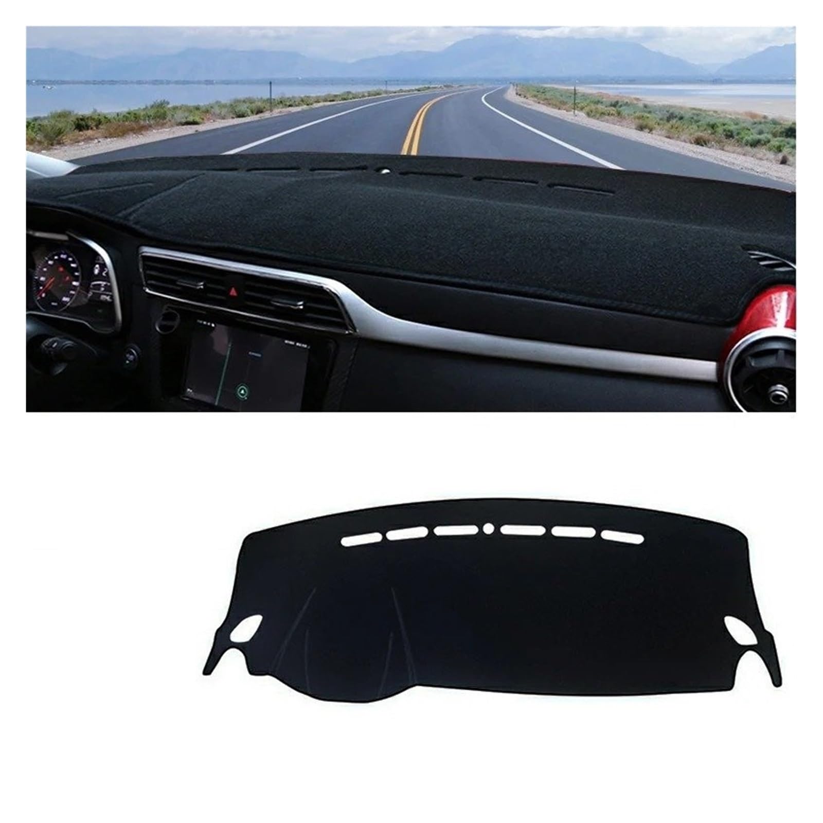 Armaturenbrett-Matte Für MG Für ZS Für EZS 2017 2018 2019 2020 2021 2022 Auto Dashboard Vermeiden Licht Pad Instrument Plattform Schreibtisch Abdeckung Matte Teppiche Armaturenbrettmatte(A Black Side Armaturenbrett-Matte Für MG Für ZS Für EZS 2017 2018 2019 2020 2021 2022 Auto Dashboard Vermeiden Licht Pad Instrument Plattform Schreibtisch Abdeckung Matte Teppiche Armaturenbrettmatte(A Black Side von TjOta
