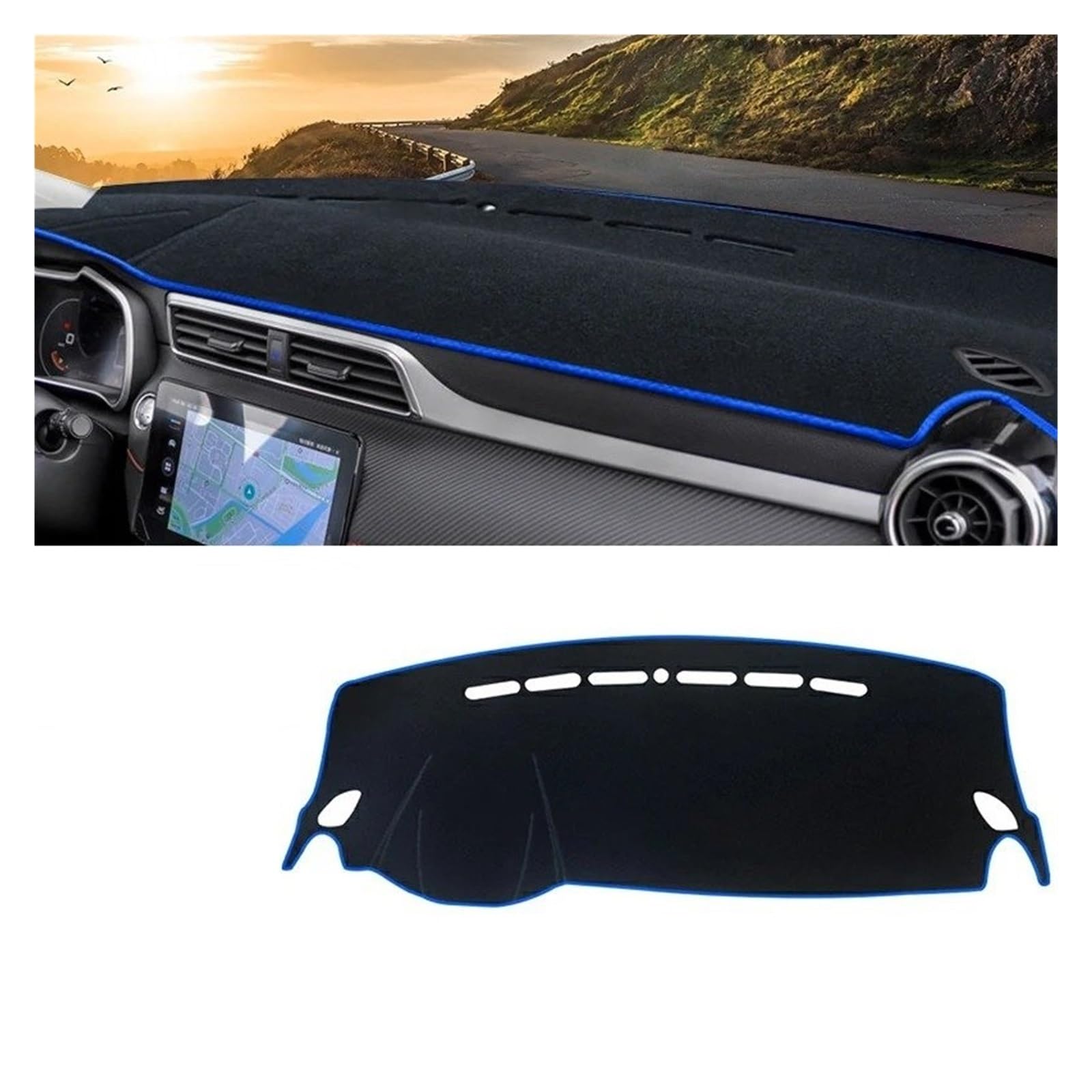 Armaturenbrett-Matte Für MG Für ZS Für EZS 2017 2018 2019 2020 2021 2022 Auto Dashboard Vermeiden Licht Pad Instrument Plattform Schreibtisch Abdeckung Matte Teppiche Armaturenbrettmatte(A Blue Side L Armaturenbrett-Matte Für MG Für ZS Für EZS 2017 2018 2019 2020 2021 2022 Auto Dashboard Vermeiden Licht Pad Instrument Plattform Schreibtisch Abdeckung Matte Teppiche Armaturenbrettmatte(A Blue Side L von TjOta