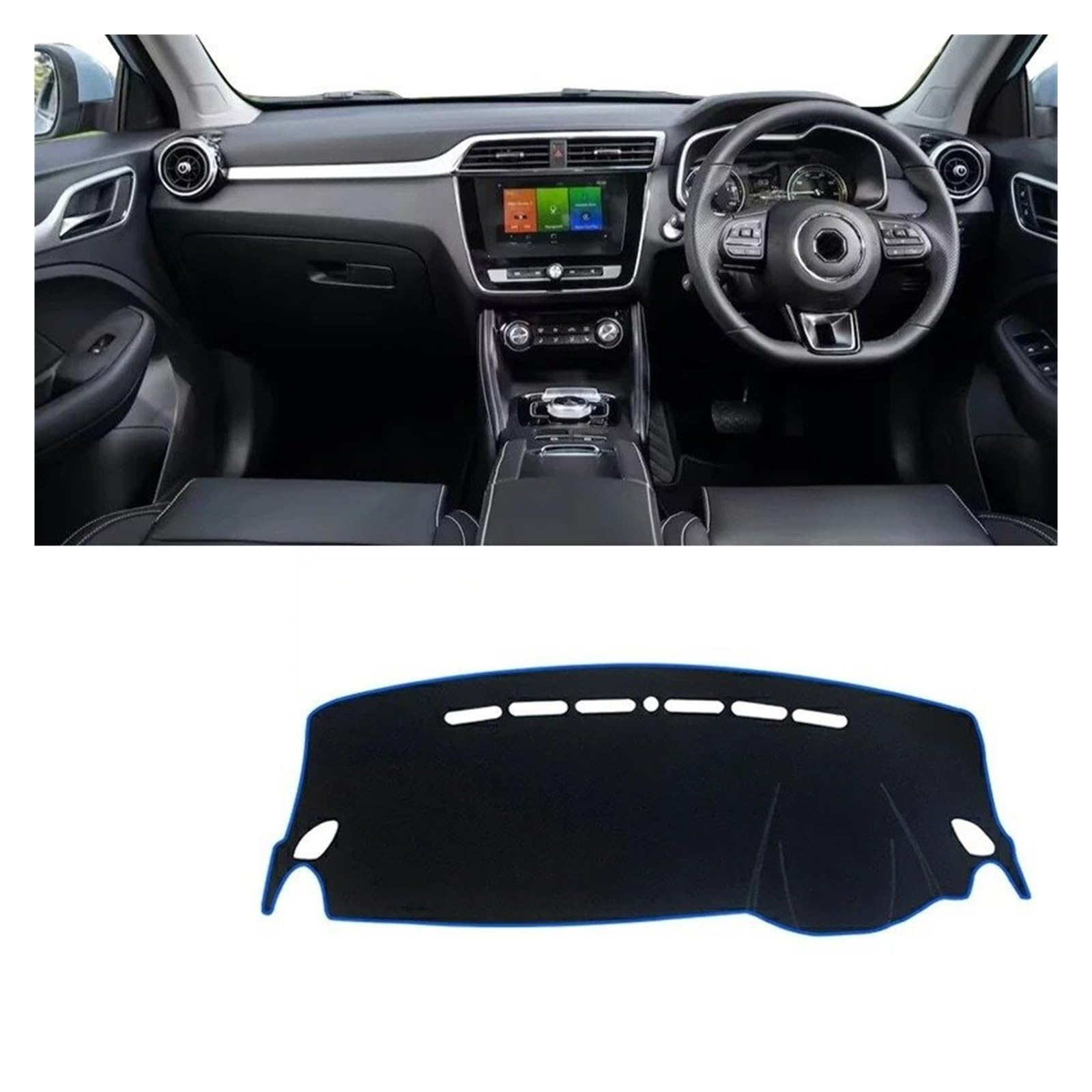 Armaturenbrett-Matte Für MG Für ZS Für EZS 2017 2018 2019 2020 2021 2022 Auto Dashboard Vermeiden Licht Pad Instrument Plattform Schreibtisch Abdeckung Matte Teppiche Armaturenbrettmatte(A Blue Side R Armaturenbrett-Matte Für MG Für ZS Für EZS 2017 2018 2019 2020 2021 2022 Auto Dashboard Vermeiden Licht Pad Instrument Plattform Schreibtisch Abdeckung Matte Teppiche Armaturenbrettmatte(A Blue Side R von TjOta