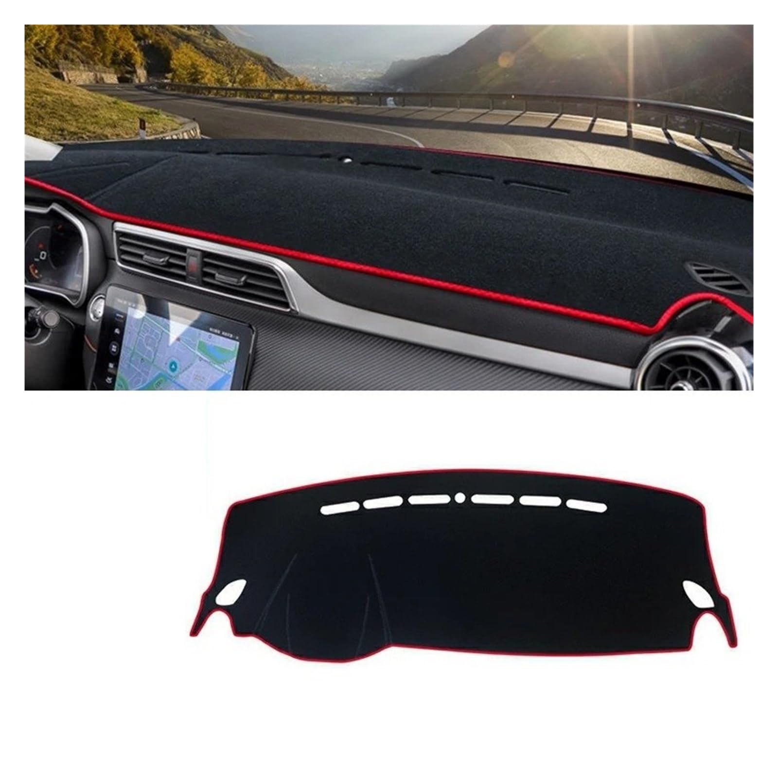 Armaturenbrett-Matte Für MG Für ZS Für EZS 2017 2018 2019 2020 2021 2022 Auto Dashboard Vermeiden Licht Pad Instrument Plattform Schreibtisch Abdeckung Matte Teppiche Armaturenbrettmatte(A Red Side LH Armaturenbrett-Matte Für MG Für ZS Für EZS 2017 2018 2019 2020 2021 2022 Auto Dashboard Vermeiden Licht Pad Instrument Plattform Schreibtisch Abdeckung Matte Teppiche Armaturenbrettmatte(A Red Side LH von TjOta