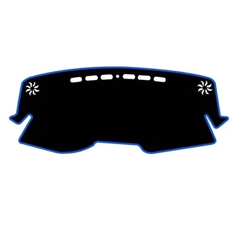 Armaturenbrett-Matte Für Toyota Für C-HR Für CHR 2016 2017 2018 2019 2020 2021 2022 2023 Auto Dashboard Abdeckung Dash Matte Sonnenschutz Nicht-Slip Pad Armaturenbrettmatte(A LHD Blue Side) von TjOta