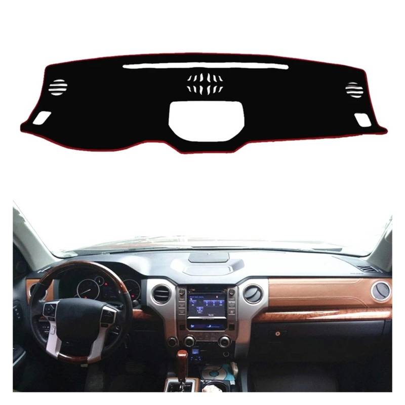 Armaturenbrett-Matte Für Toyota Für Tundra 2014 2015 2016 2017 2018 2019 2020 Auto Dashboard Abdeckung Sonnenblende Matte Pad Instrument Schützen Teppich Armaturenbrettmatte(Left Hand Drive) von TjOta