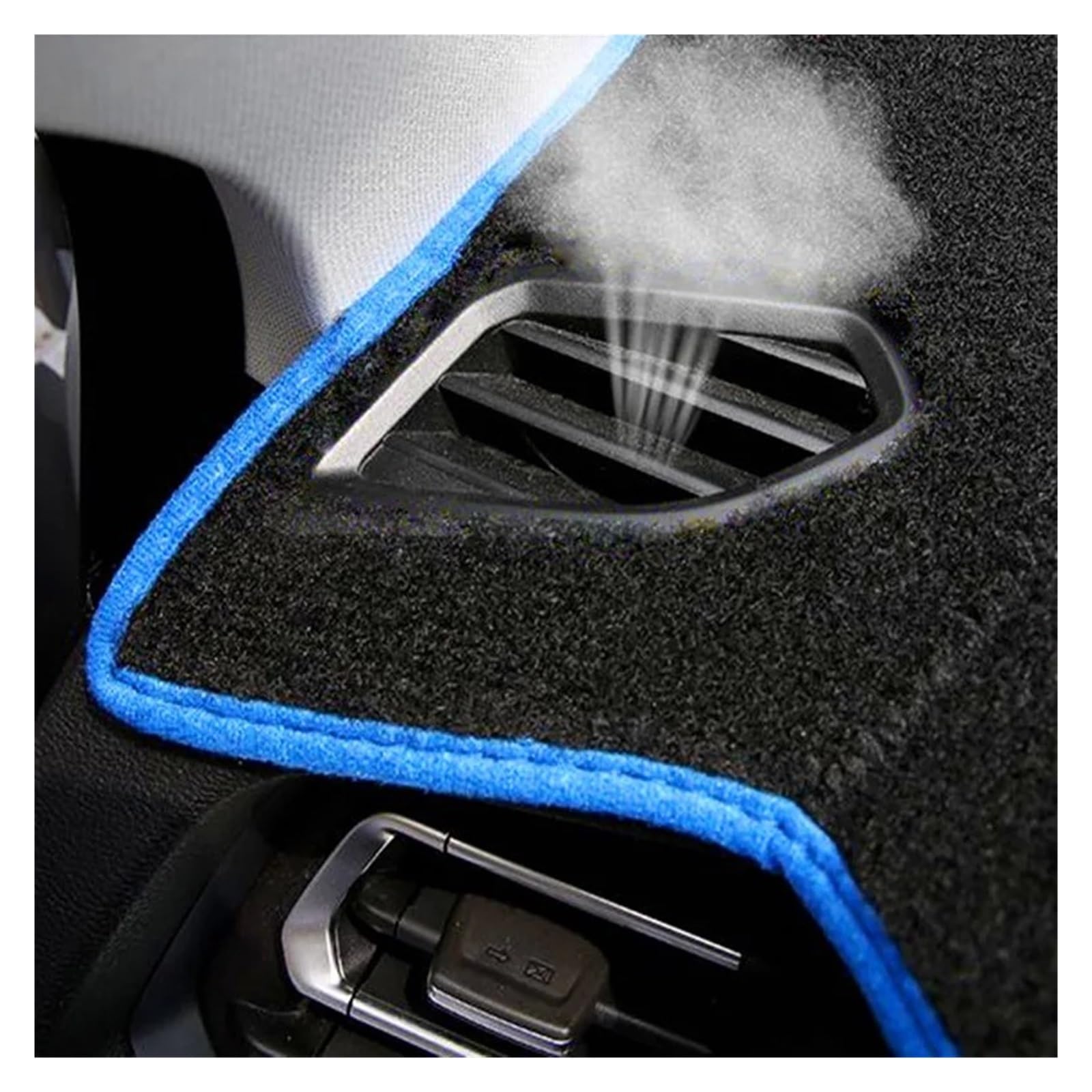 Armaturenbrett-Matte Für VW Für Beetle Für A4 1998-2010 LHD Auto Dashboard Abdeckung Dash Matte Non-Slip Sonnenschutz Pad Teppich Armaturenbrettmatte(Blue) von TjOta