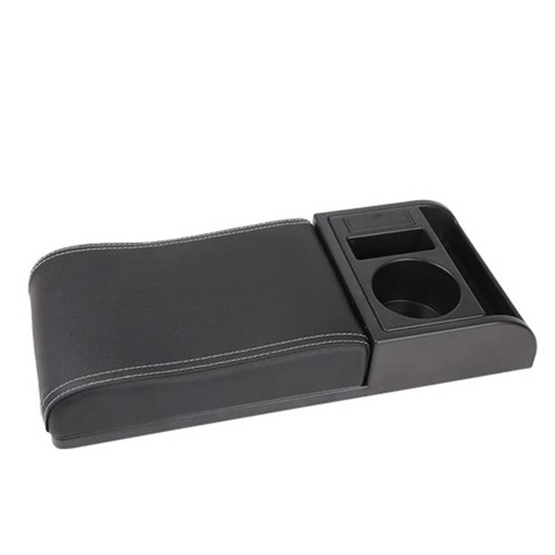 Armlehnenbox Armlehnenstütze Fürs Auto Ellenbogenstütze Armlehnenpolster Erhöhung Und Verlängerung Universelle Zentrale Spezielle Armlehnenbox-Abdeckung Fürs Auto Mittelarmlehne(Curved White line) von TjOta