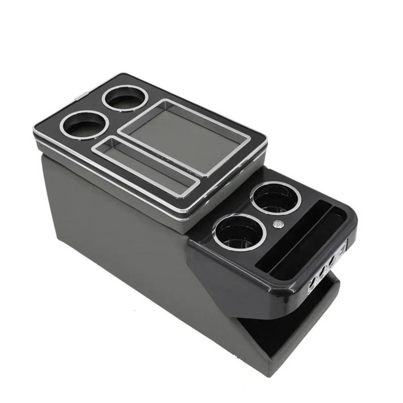 Armlehnenbox FÜR Ford FÜR Transit 2013-2020 Reihe Vorne Reling Box Set Allgemeine Business Armlehne Zentrale Shop Business Auto Mobile Mittelarmlehne(1 - B Gray) von TjOta