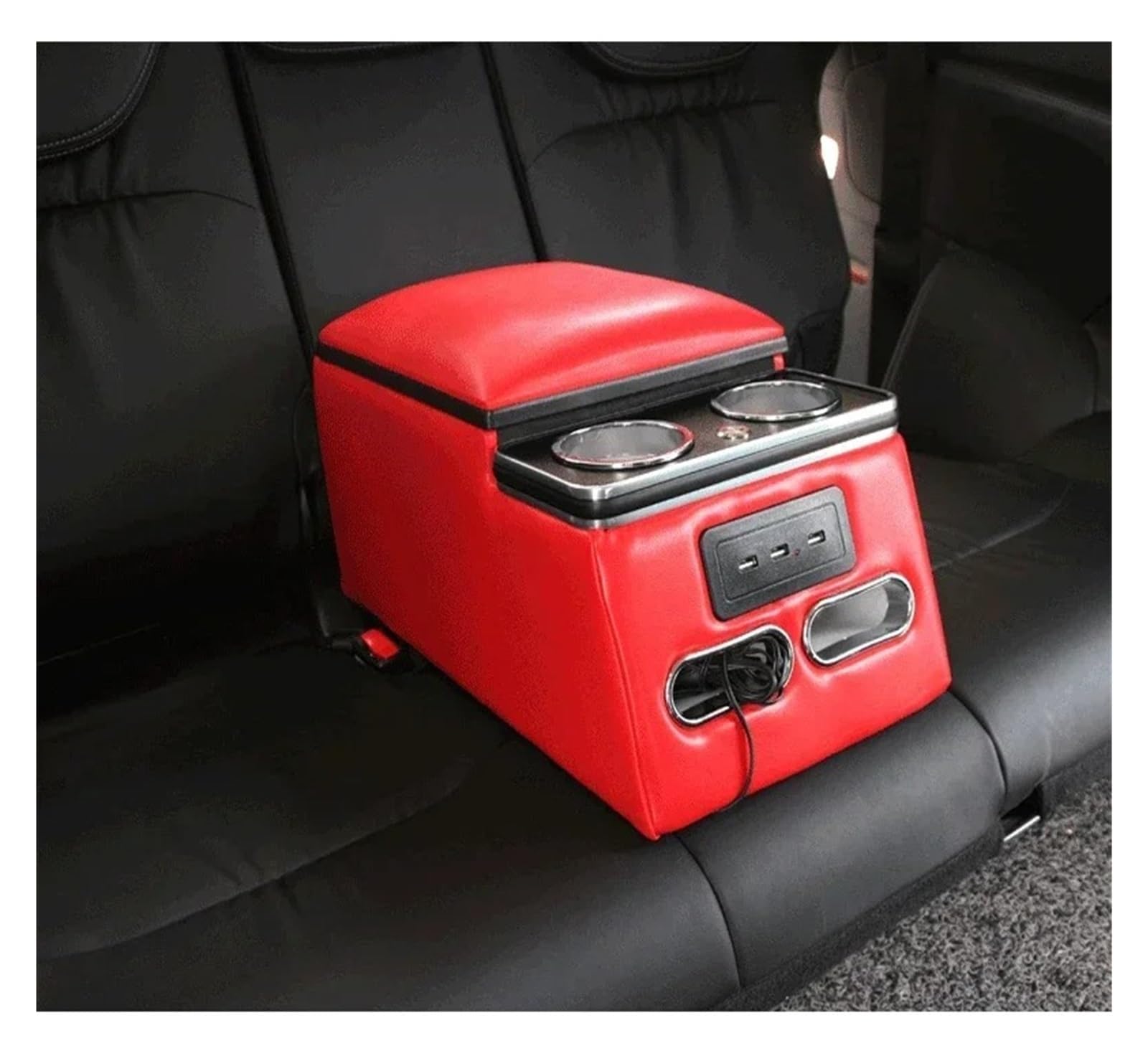 Armlehnenbox FÜR Ford FÜR Transit 2013-2020 Reihe Vorne Reling Box Set Allgemeine Business Armlehne Zentrale Shop Business Auto Mobile Mittelarmlehne(2 - B-red) von TjOta