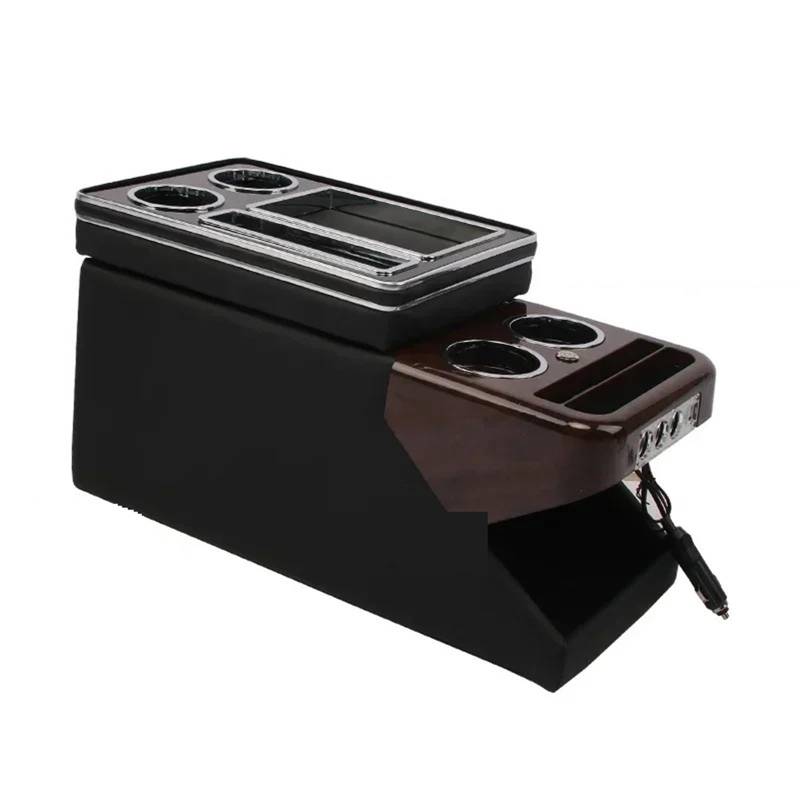 Armlehnenbox FÜR KIA FÜR Sorento 2021 + Mq4 Reihe Vorne Reling Box Set Allgemeine Business Armlehne Zentrale Shop Business Auto Mobile Mittelarmlehne(C Black) von TjOta