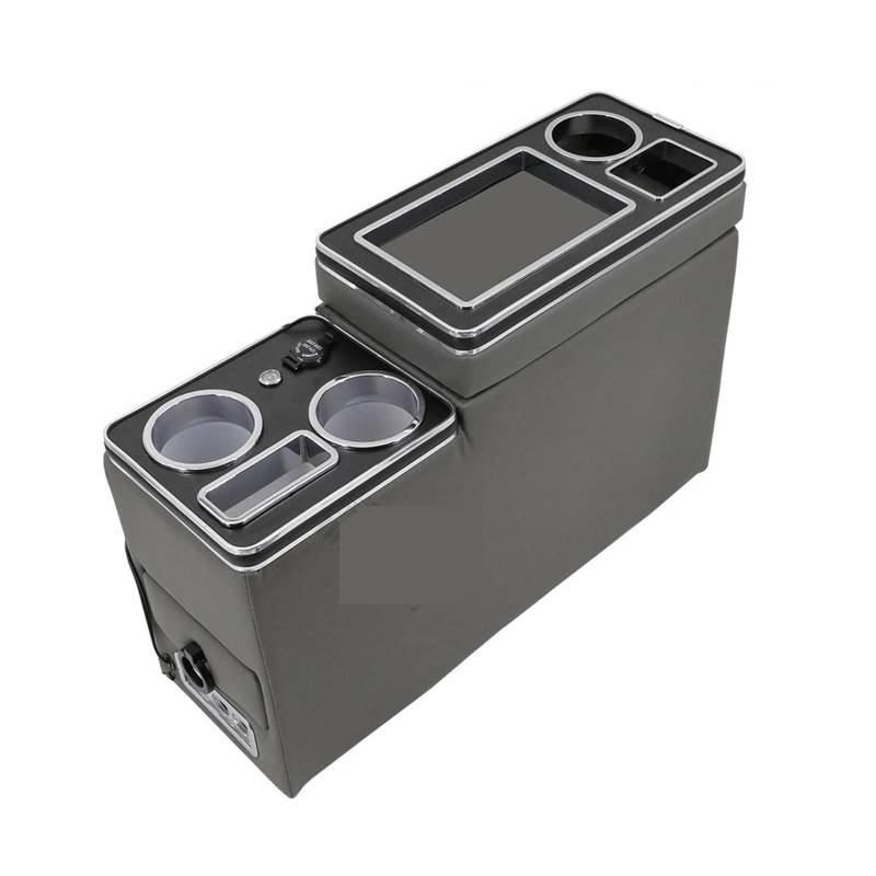 Armlehnenbox FÜR Kia FÜR Canival Vq 2006-2013 Sitze Der Zweiten Reihe 18CM Reihe Vordergeländer-Set Allgemeine Business-Armlehne Zentrale Shop Business Auto Mittelarmlehne(4TH Gray) von TjOta