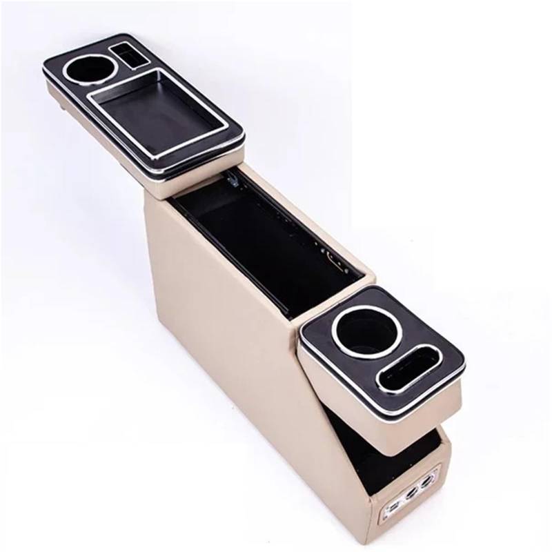 Armlehnenbox FÜR Mazda FÜR BIANTE 2008-2016 Reihe Vorne Geländer Box Set Allgemeine Business Armlehne Zentrale Shop Business Auto 3th 15CM 16CM Mittelarmlehne(Beige 16cm TH3) von TjOta