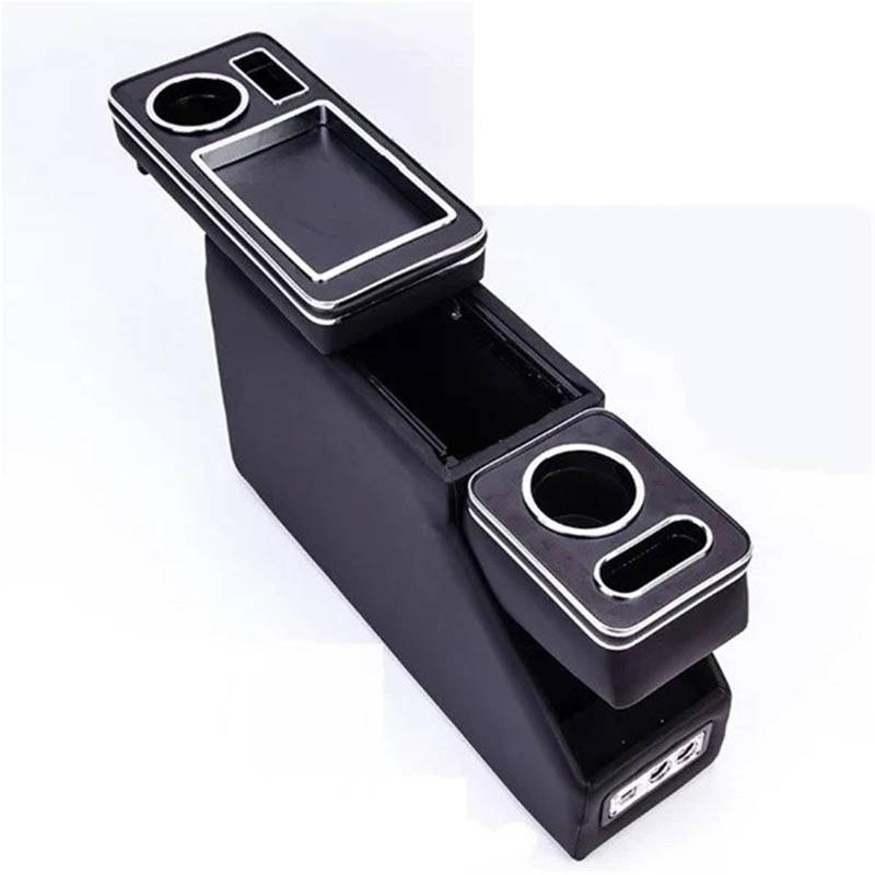 Armlehnenbox FÜR Mazda FÜR BIANTE 2008-2016 Reihe Vorne Geländer Box Set Allgemeine Business Armlehne Zentrale Shop Business Auto 3th 15CM 16CM Mittelarmlehne(Black Wireless charg) von TjOta