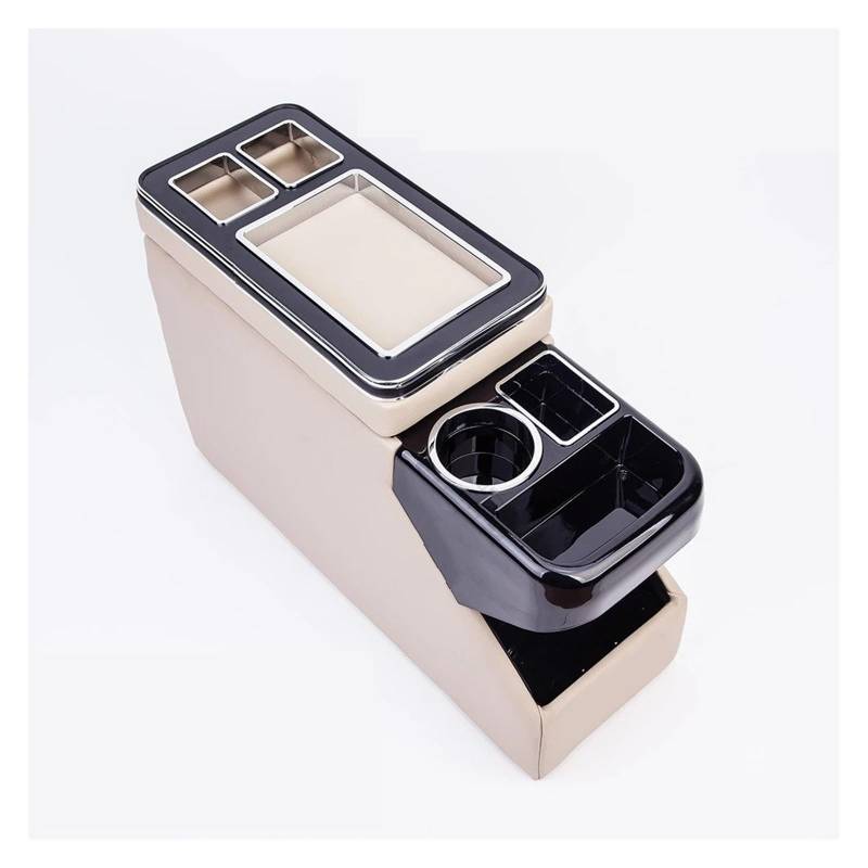 Armlehnenbox FÜR Nissan FÜR Serena FÜR Elgrand E51 C25 C26 C27 Reihe Vorne Reling Box Set Allgemeine Business Armlehne Zentrale Shop Auto Mobile Ladung Mittelarmlehne(1TH Beige) von TjOta