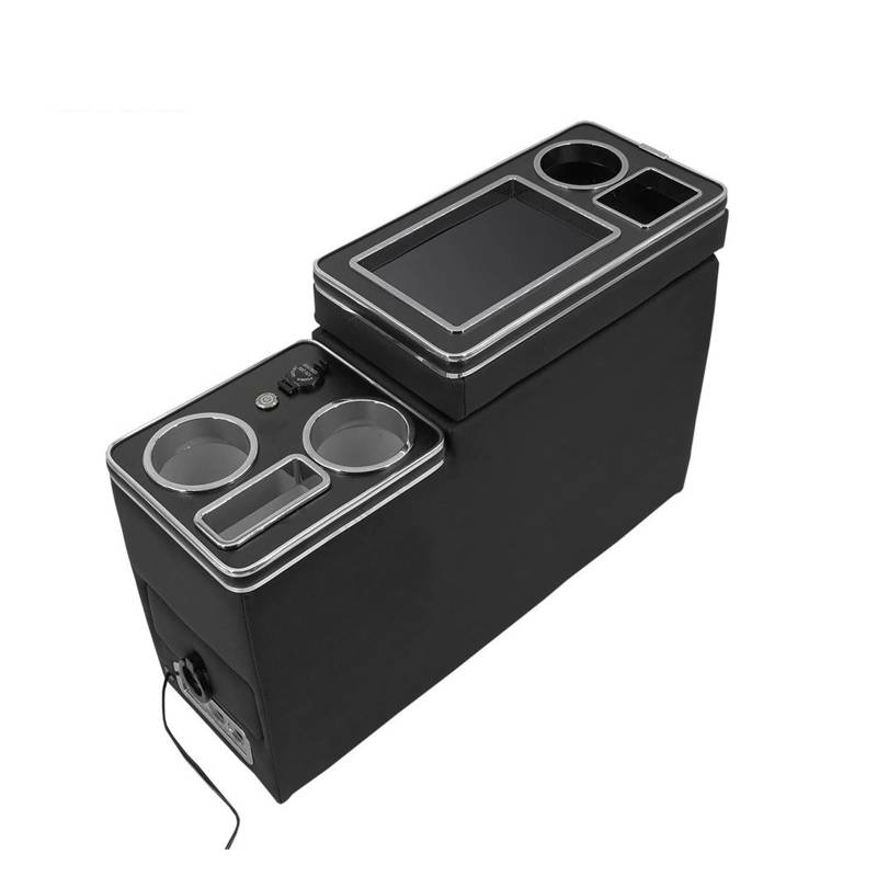 Armlehnenbox FÜR Nissan FÜR Serena FÜR Elgrand E51 C25 C26 C27 Reihe Vorne Reling Box Set Allgemeine Business Armlehne Zentrale Shop Auto Mobile Ladung Mittelarmlehne(4TH Black) von TjOta