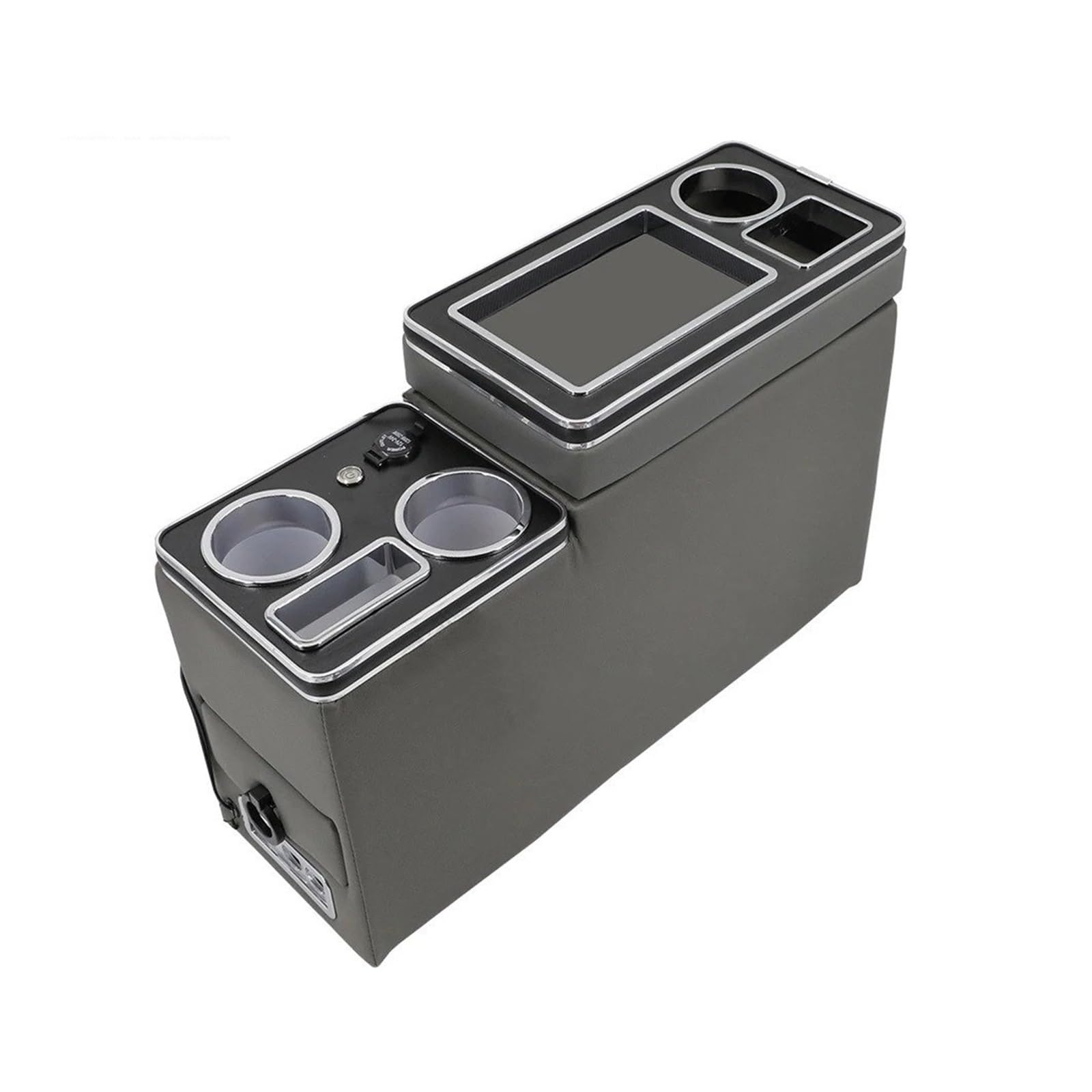 Armlehnenbox FÜR Nissan FÜR Serena FÜR Elgrand E51 C25 C26 C27 Reihe Vorne Reling Box Set Allgemeine Business Armlehne Zentrale Shop Auto Mobile Ladung Mittelarmlehne(4TH Gray) von TjOta