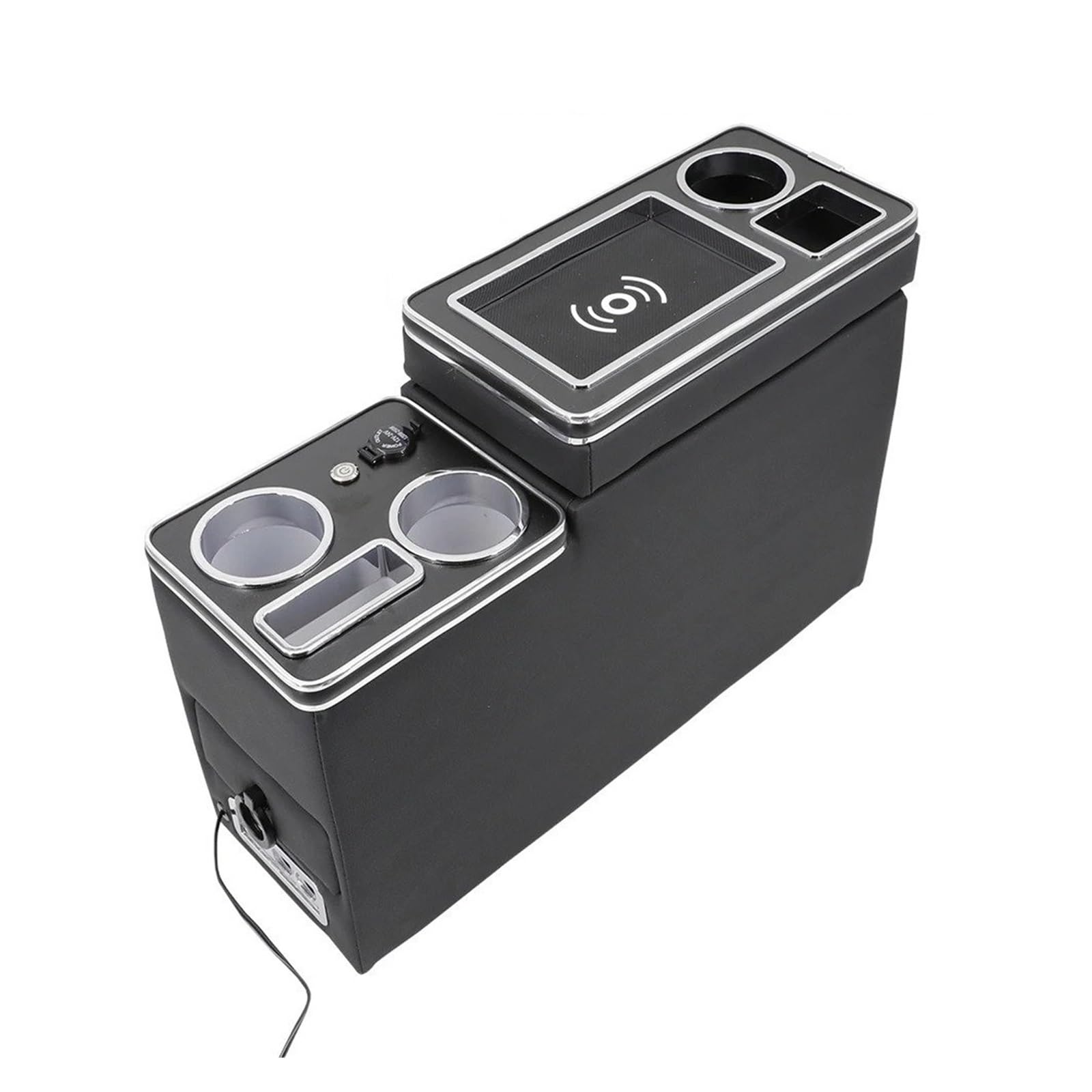 Armlehnenbox FÜR Nissan FÜR Serena FÜR Elgrand E51 C25 C26 C27 Reihe Vorne Reling Box Set Allgemeine Business Armlehne Zentrale Shop Auto Mobile Ladung Mittelarmlehne(5TH Black) von TjOta