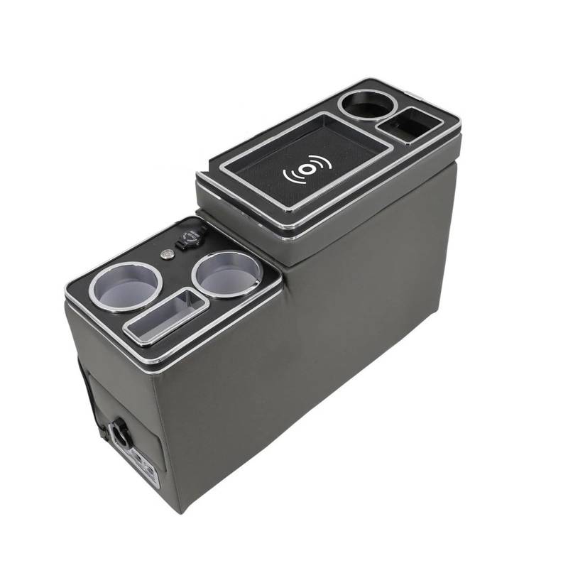Armlehnenbox FÜR Nissan FÜR Serena FÜR Elgrand E51 C25 C26 C27 Reihe Vorne Reling Box Set Allgemeine Business Armlehne Zentrale Shop Auto Mobile Ladung Mittelarmlehne(5TH Gray) von TjOta