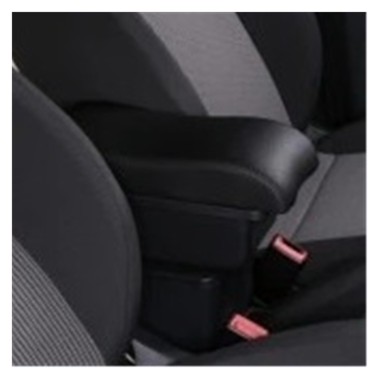 Armlehnenbox Für 206 207 CC Armlehne Box Center Console Zentrale Speicher Inhalt Lagerung Mit USB Produkte Zubehör Mittelarmlehne(A-Black Black line) von TjOta