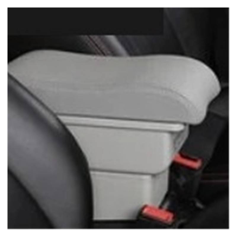 Armlehnenbox Für 206 207 CC Armlehne Box Center Console Zentrale Speicher Inhalt Lagerung Mit USB Produkte Zubehör Mittelarmlehne(B-Gray) von TjOta
