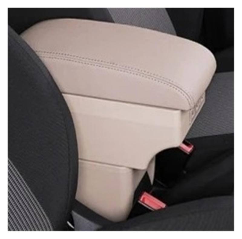 Armlehnenbox Für CR-Z Für CRZ Zentrale Inhalt Store Fall Konsole Lagerung Ellenbogen Unterstützung Rest Für Armlehne Box Mittelarmlehne(C-Beige) von TjOta