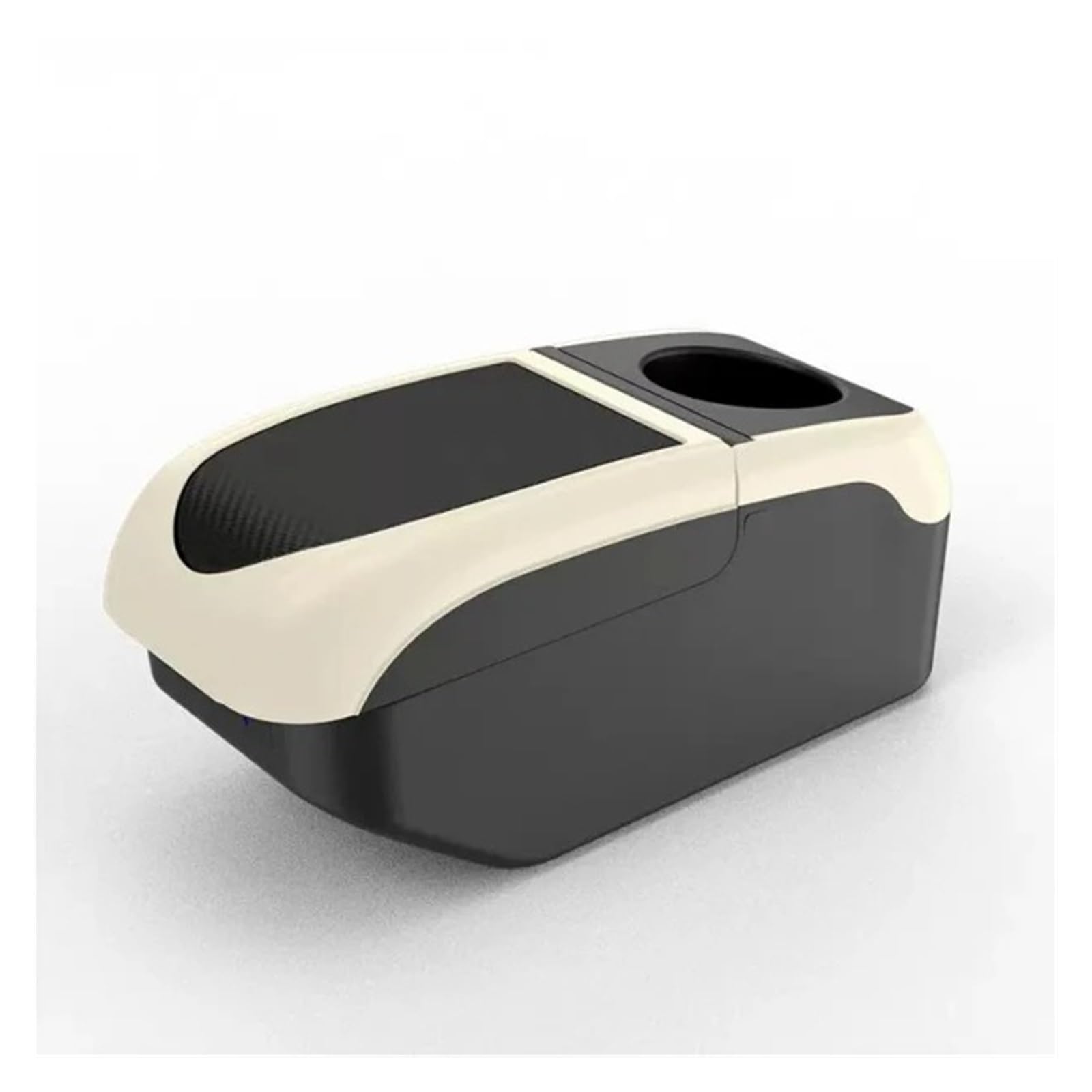 Armlehnenbox Für Captur Für Clio 3 4 III IV Armlehnenbox Ellenbogenstütze Mittelkonsole Aufbewahrungskoffer Mit Getränkehalter USB-Anschluss Mittelarmlehne(Black beige Color) von TjOta