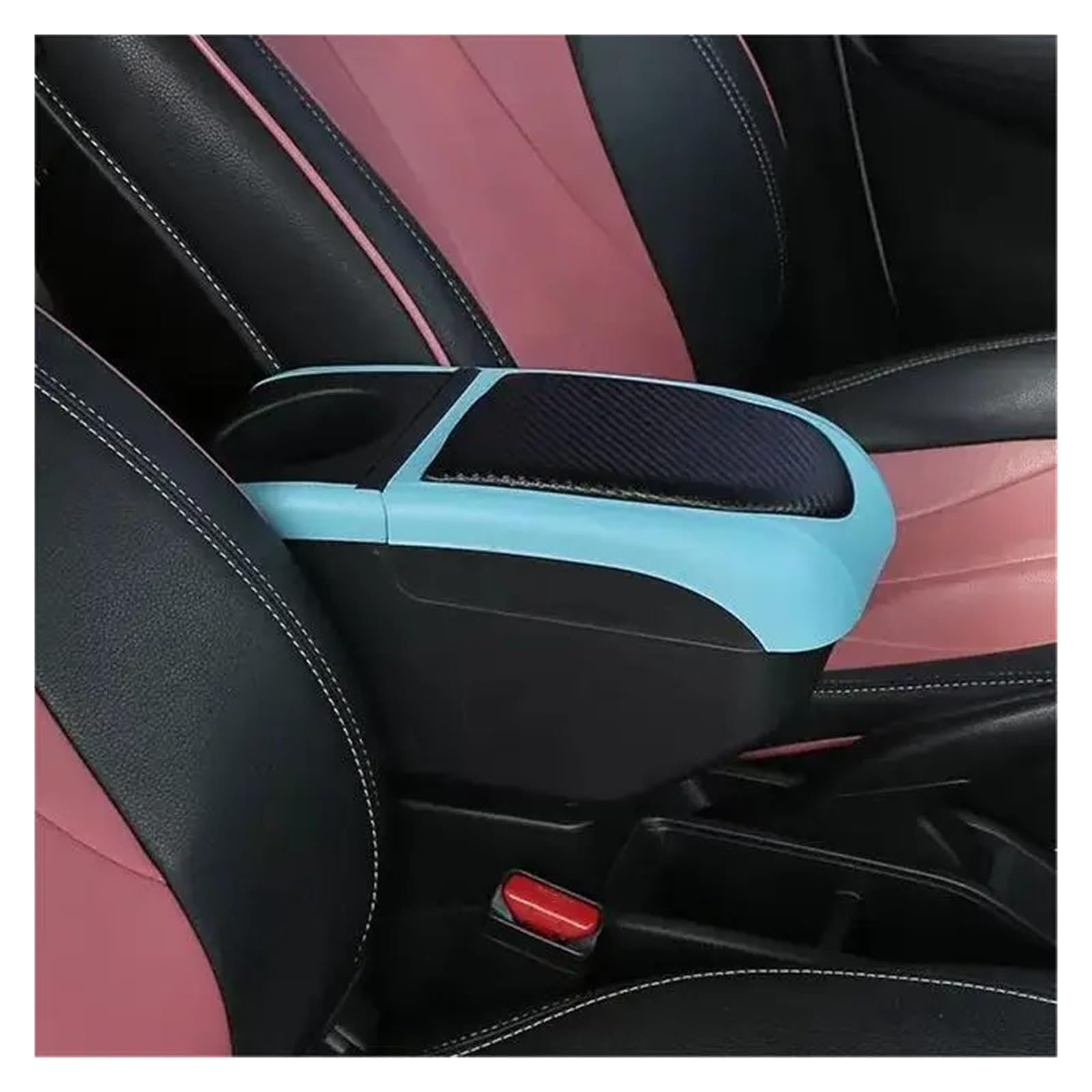Armlehnenbox Für Chery Für Tiggo 3X Armlehne Box Details Teile Spezielle Nachrüstteile Autozubehör Center Storage Box Auto Mittelarmlehne(Black Blue Color) von TjOta