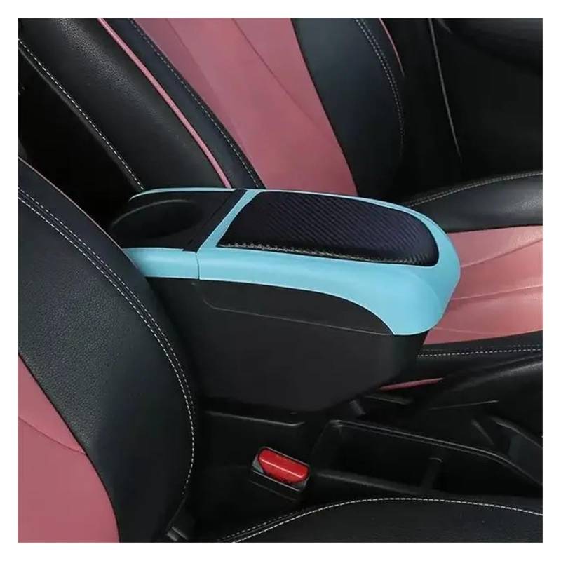 Armlehnenbox Für Chery Für Tiggo 3X Armlehne Box Details Teile Spezielle Nachrüstteile Autozubehör Center Storage Box Auto Mittelarmlehne(Black Blue Color) von TjOta