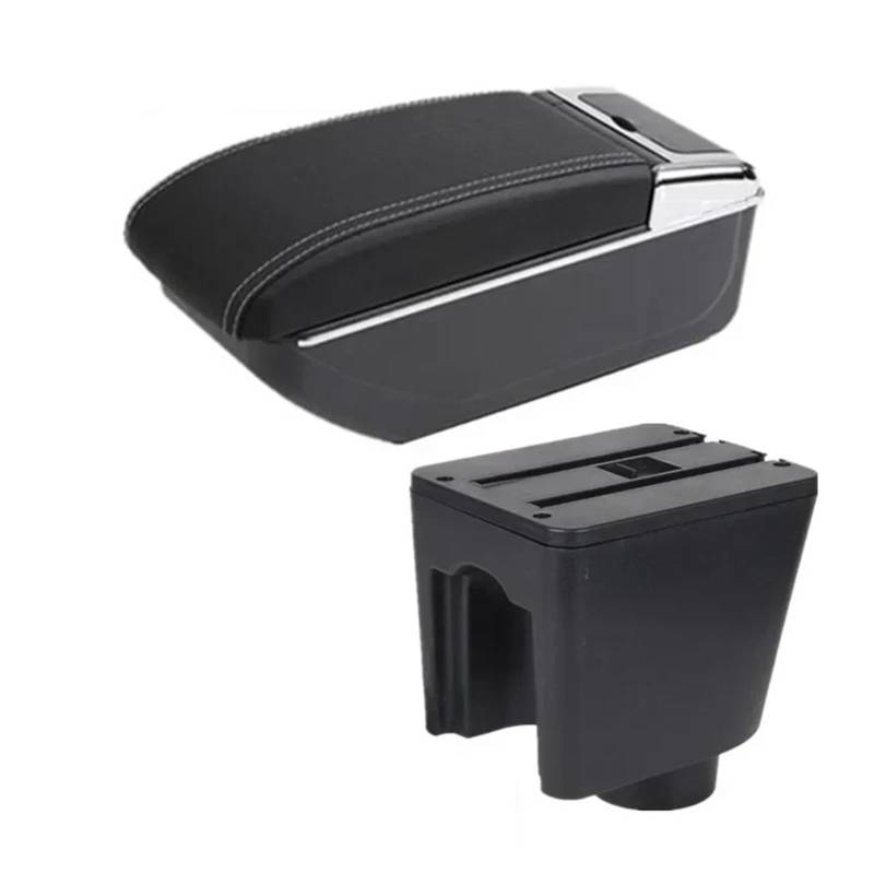 Armlehnenbox Für Chevrolet Für Aveo Für Lova T200 T250 Armlehnenbox Autoarmlehne Zentrale Aufbewahrungsbox Autozubehör Mittelarmlehne(B White line NO USB) von TjOta