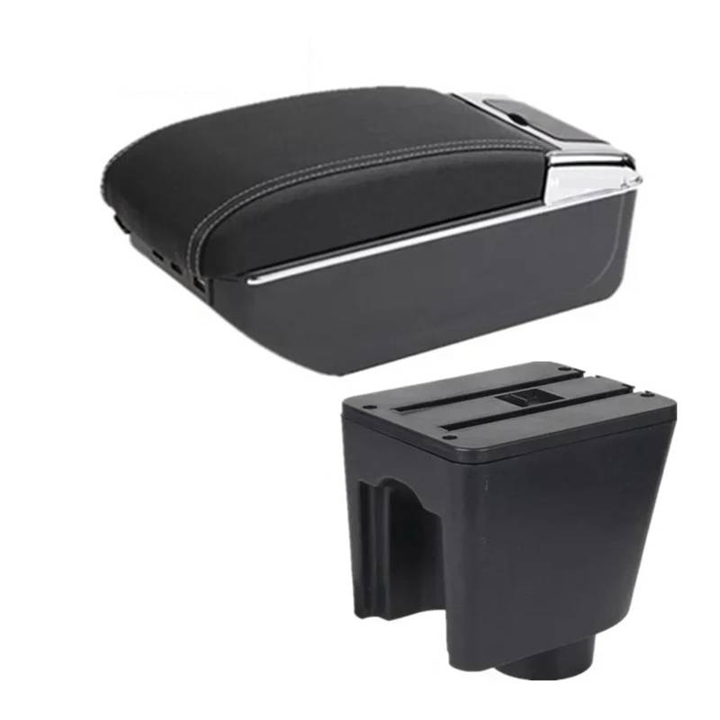 Armlehnenbox Für Chevrolet Für Aveo Für Lova T200 T250 Armlehnenbox Autoarmlehne Zentrale Aufbewahrungsbox Autozubehör Mittelarmlehne(C White line 7USB) von TjOta