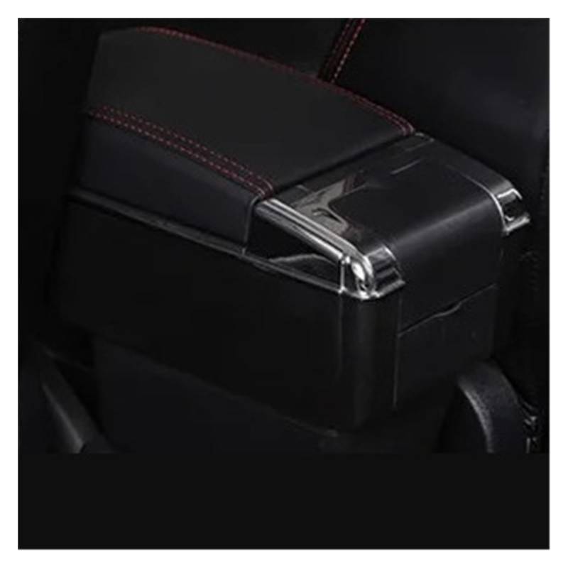 Armlehnenbox Für Chevrolet Für Aveo Für Sonic Für Lova T250 T300 2011-2019 Armlehne Auto Mittelkonsole Aufbewahrungsbox Getränkehalter Auto-Styling-Zubehör Mittelarmlehne(B-Black red line) von TjOta