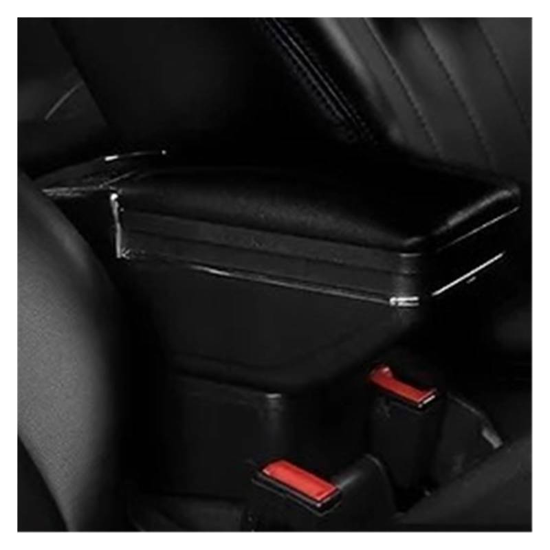 Armlehnenbox Für Chevrolet Für Cobalt Armlehne Box Zentrale Speicher Inhalt Tasse Halter Innen Auto-Styling Produkte Zubehör Mittelarmlehne(Single All Black) von TjOta