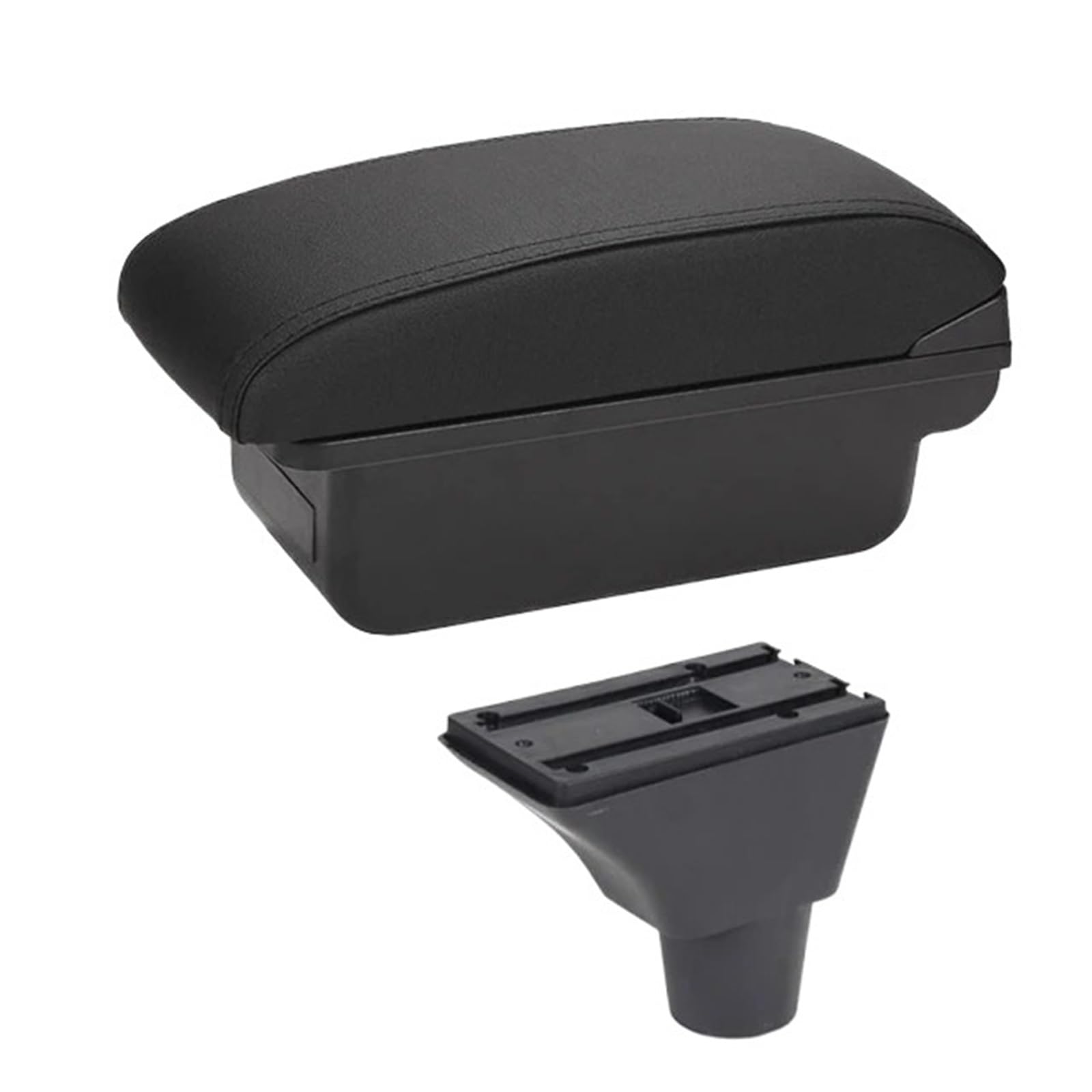 Armlehnenbox Für Civic Ep3 Armlehnenbox Zentrale Speicherinhaltsaufbewahrungsbox Armlehnenbox Mit Getränkehalter USB-Schnittstelle Mittelarmlehne(A-Black Black line) von TjOta