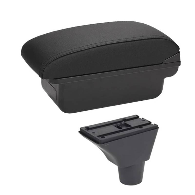 Armlehnenbox Für Civic Ep3 Armlehnenbox Zentrale Speicherinhaltsaufbewahrungsbox Armlehnenbox Mit Getränkehalter USB-Schnittstelle Mittelarmlehne(A-Black Black line) von TjOta