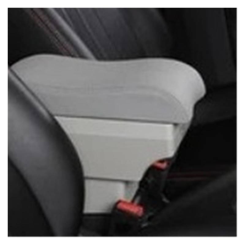 Armlehnenbox Für FIAT Für Panda II 2 Armlehnenbox Mittelkonsole Zentralspeicher Inhaltsspeicher Mit Getränkehalter Produkte Armlehne Mittelarmlehne(C-Gray) von TjOta