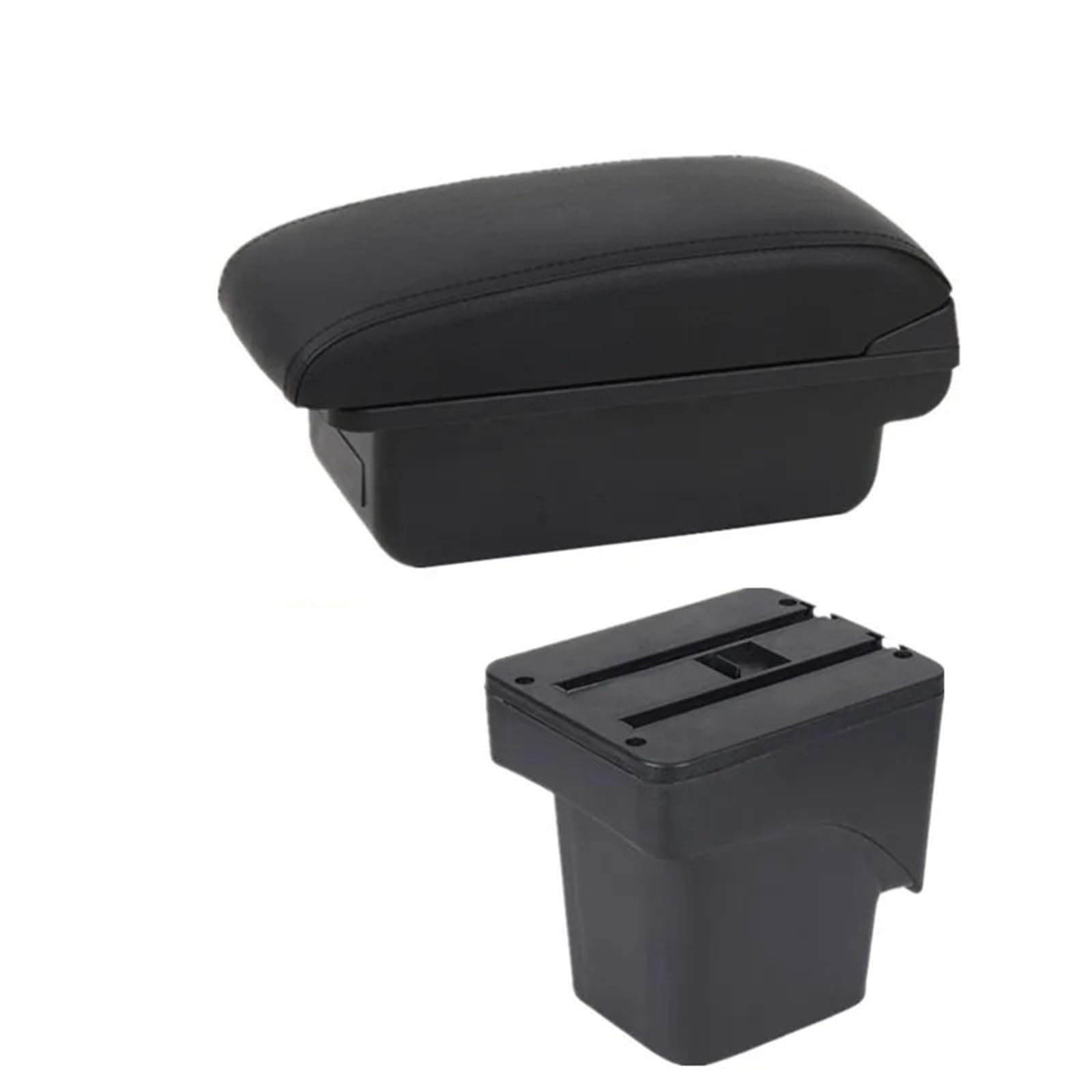 Armlehnenbox Für Ford Für Focus 2 Mk2 2005 2006 2007 2008 2009 2010 2011 Autoarmlehnenbox Aufbewahrungsbox Autozubehör Armlehnenbox Mittelarmlehne(A1 Black line No USB) von TjOta