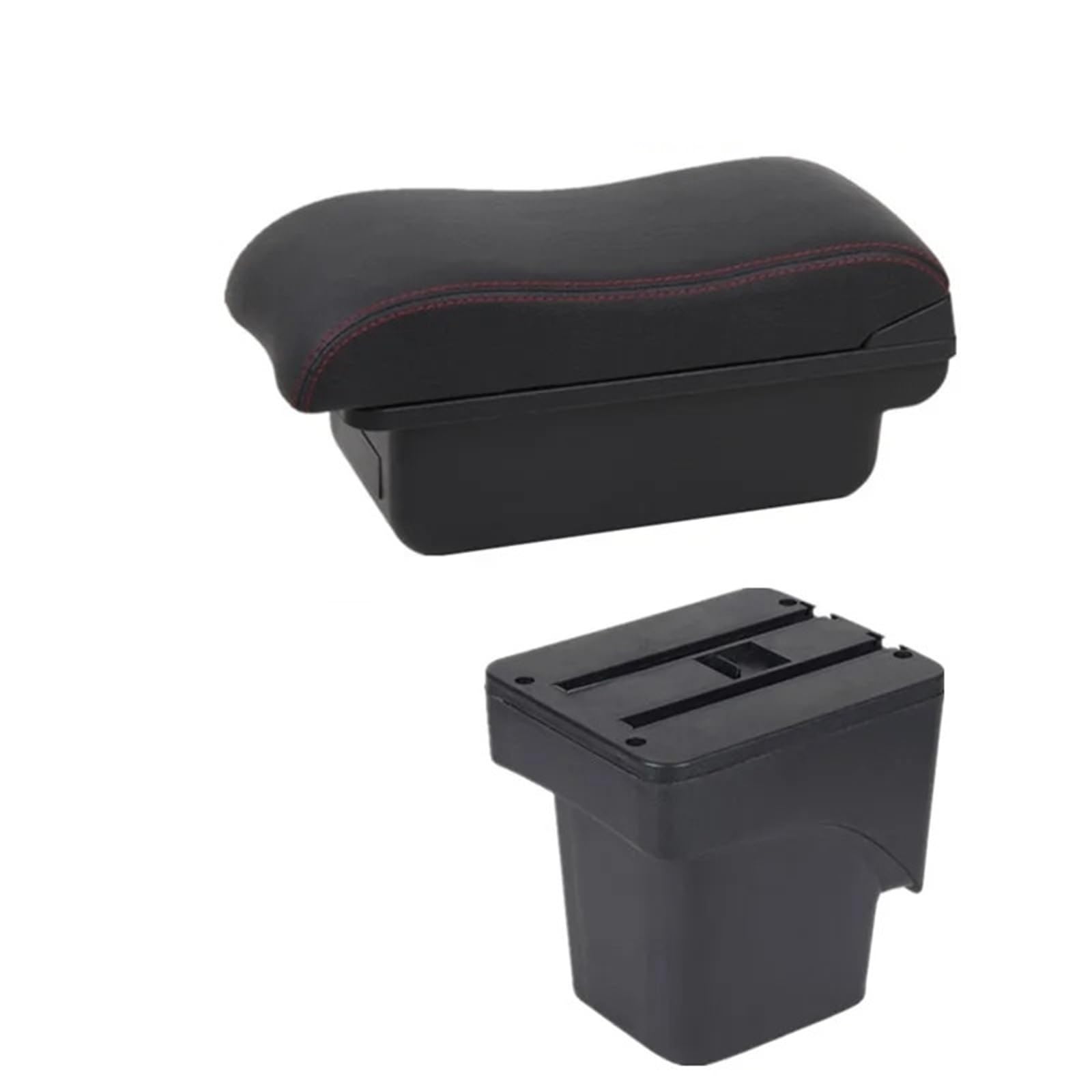Armlehnenbox Für Ford Für Focus 2 Mk2 2005 2006 2007 2008 2009 2010 2011 Autoarmlehnenbox Aufbewahrungsbox Autozubehör Armlehnenbox Mittelarmlehne(A2 red line No USB) von TjOta