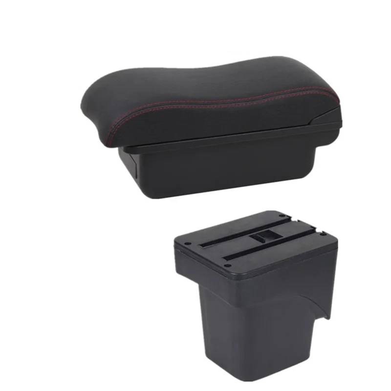 Armlehnenbox Für Ford Für Focus 2 Mk2 2005 2006 2007 2008 2009 2010 2011 Autoarmlehnenbox Aufbewahrungsbox Autozubehör Armlehnenbox Mittelarmlehne(A2 red line No USB) von TjOta