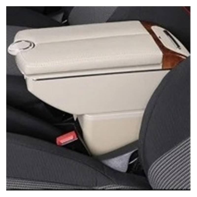Armlehnenbox Für Golf 6 5 Mk6 Armlehnenbox Doppeltüren Öffnen 7USB-Schnittstelle Mittelkonsole Aufbewahrungsbox Für Armlehne Autozubehör Armlehnen Mittelarmlehne(A-Beige) von TjOta