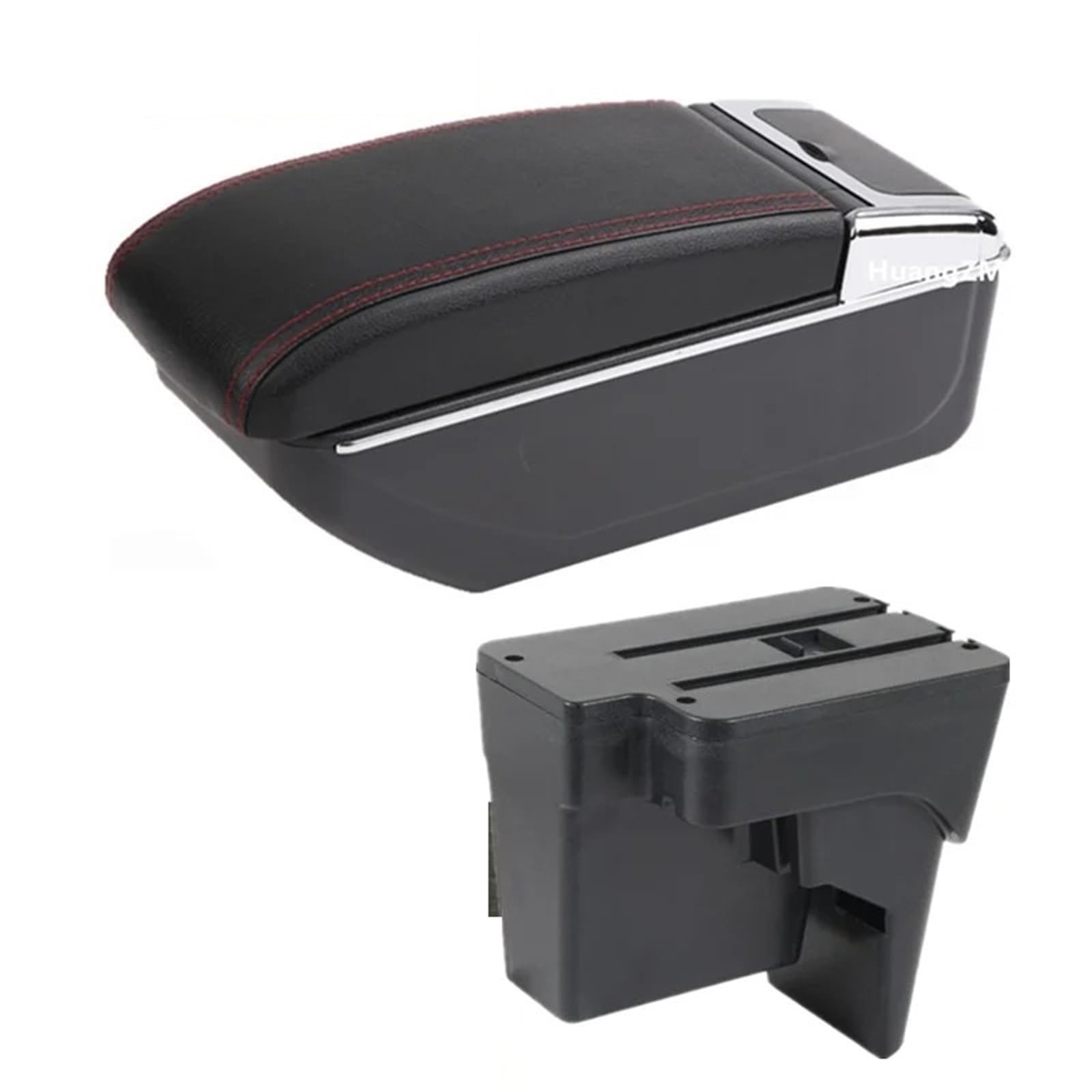 Armlehnenbox Für Kia K3 BL7 2023 2024 2025 Aufbewahrungsbox Dedizierte Nachrüstung Für Den Innenraum Autozubehör Auto-Armlehnenbox Armlehnenbox Mittelarmlehne(B red line NO USB) von TjOta