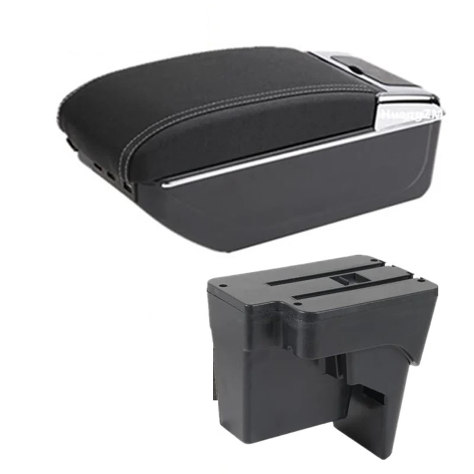 Armlehnenbox Für Kia K3 BL7 2023 2024 2025 Aufbewahrungsbox Dedizierte Nachrüstung Für Den Innenraum Autozubehör Auto-Armlehnenbox Armlehnenbox Mittelarmlehne(C White line 7USB) von TjOta
