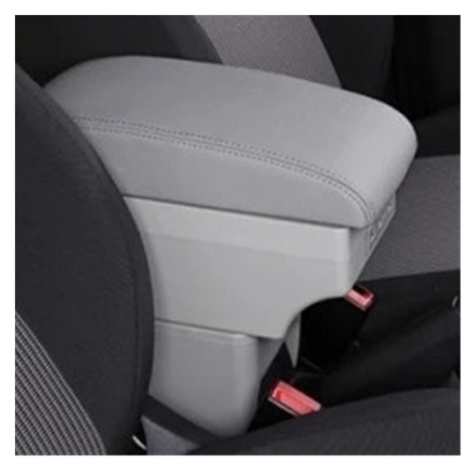 Armlehnenbox Für Land Für Rover Für Frelender2 Für Freelander 2 Armlehnenbox Mittelkonsole Für Arm-Ellenbogenstütze Zentraler Speicherinhalt Mit Getränkehalter USB Mittelarmlehne(C-Gray) von TjOta