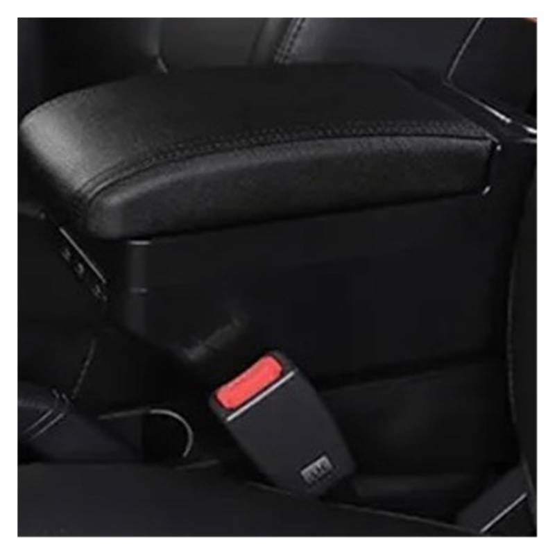 Armlehnenbox Für MINI Für Cooper R50 R52 R53 R56 R57 R58 F55 F56 F57 Für Countryman R60 F60 Mittelarmlehne Aufbewahrungsbox Modifikationszubehör Mittelarmlehne(E All Black 9 USB) von TjOta