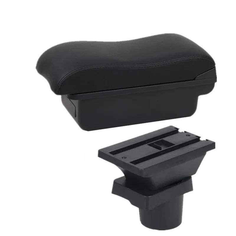 Armlehnenbox Für MINI Für Cooper R50 R52 R53 R56 R57 R58 F55 F56 F57 Für Countryman R60 F60 Zentrale Aufbewahrungsbox Nachrüstzubehör Auto Armlehnenbox Mittelarmlehne(A Black line No USB) von TjOta