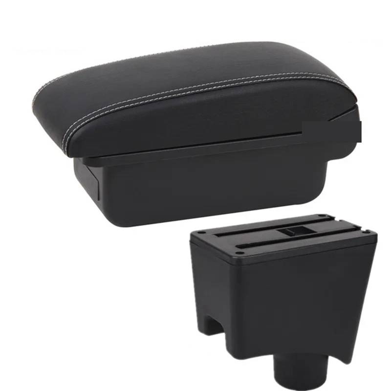 Armlehnenbox Für Nissan Für Almera G15 Armlehne Auto Armlehne Box Aufbewahrungsbox Autozubehör Mittelarmlehne(A3 White line No USB) von TjOta