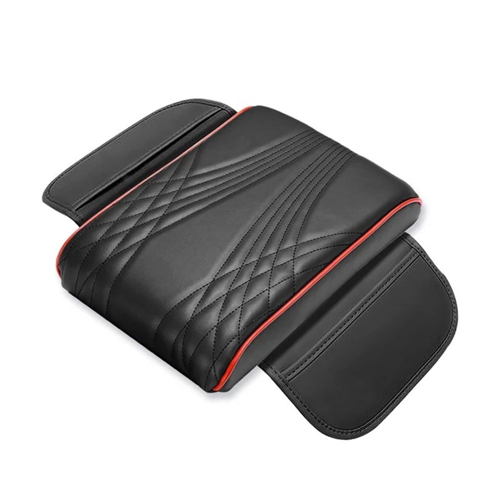 Armlehnenbox Für Nissan Für Qashqai J10 J11 Auto-Armlehnenpolster Ellenbogenstütze Armlehnenmatte Auto-Mittelkonsole Höhenpolster Mit Aufbewahrungstasche Mittelarmlehne(-B-Red Edge) von TjOta