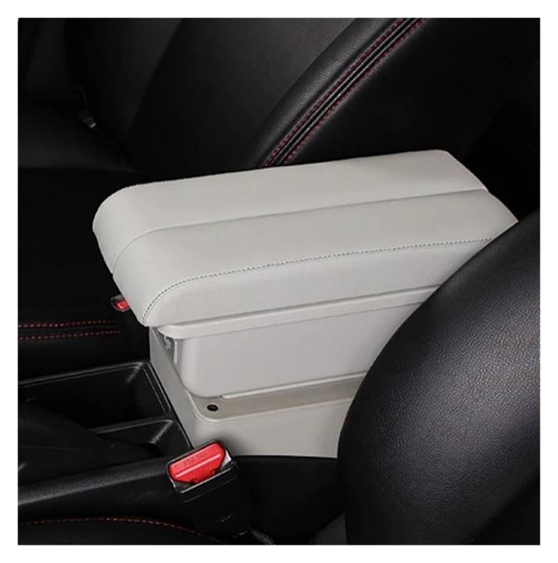 Armlehnenbox Für Nissan Für Sunny Für März Für Micra K13 MK4 IV Armlehnenbox Zentrale Inhaltsbox Ellenbogenstütze Für Armlehnen Lagerung Mittelarmlehne(B-Gray) von TjOta