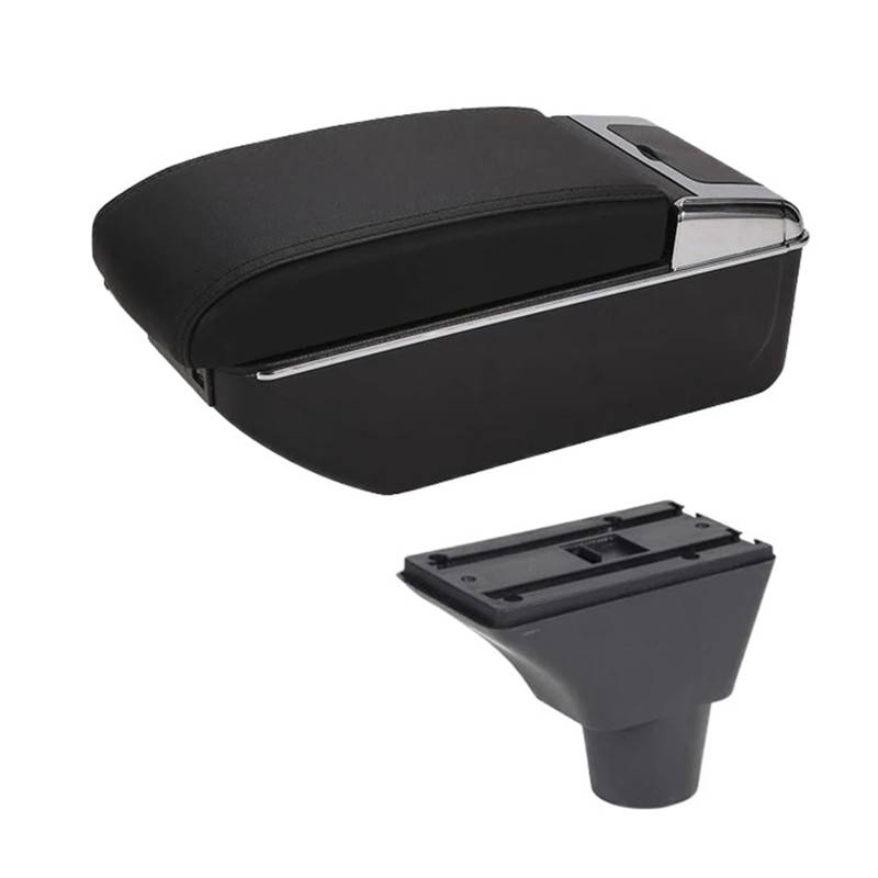 Armlehnenbox Für Opel Für Meriva Armlehnenbox Zentrale Aufbewahrungsbox Für Inhalte Armlehnenbox Mit Getränkehalter Aschenbecher USB-Schnittstelle Mittelarmlehne(C-Black Black line) von TjOta