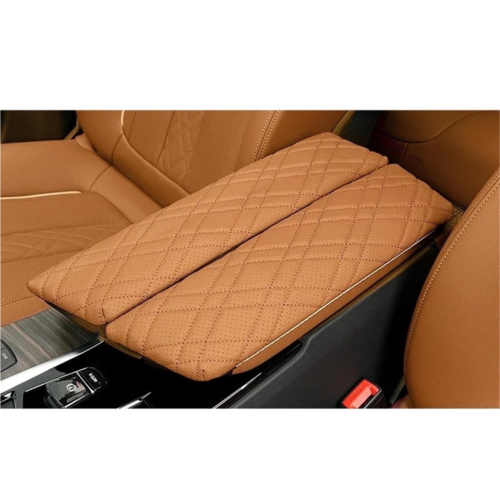 Armlehnenbox Für Series5 G30 G38 F10 F11 F18 F15 F16 G05 G07 Für X5 Für X6 Für X7 LHD 2 STÜCKE Auto Mittelarmlehne Box Konsolenabdeckung Auto Styling Zubehör Mittelarmlehne(G*30 G*38 Mocha) von TjOta
