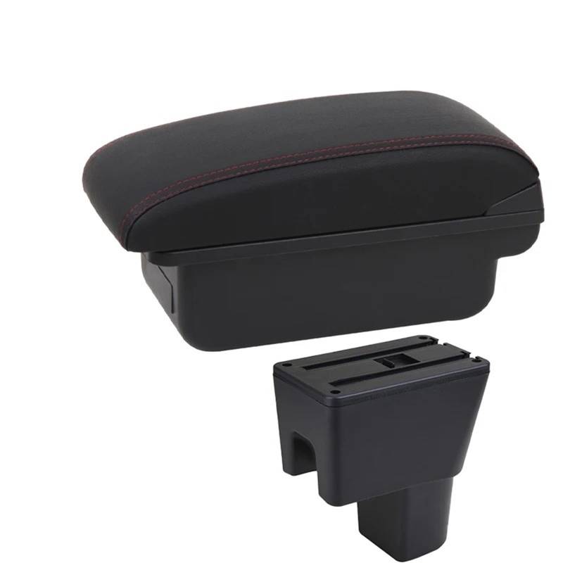 Armlehnenbox Für Suzuki Für Celerio Armlehnenbox Änderungsteile Hinzufügen Einer Aufbewahrungsbox Mit USB-Autozubehör Armlehne Mittelarmlehne(C2 Red line No USB) von TjOta