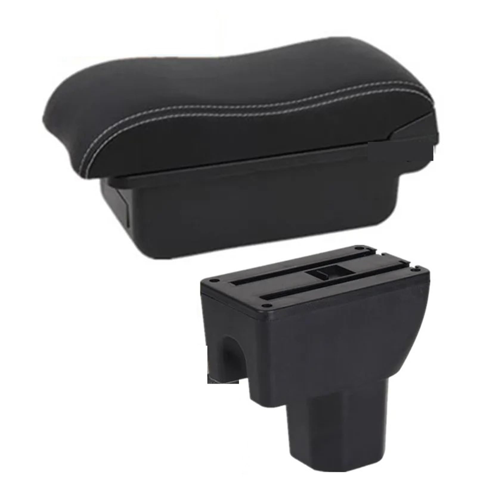 Armlehnenbox Für Suzuki Für Splash Auto Armlehnenbox Aufbewahrungsbox Spezielle Nachrüstteile Autozubehör Armlehnenbox Mittelarmlehne(A3 White line No USB) von TjOta