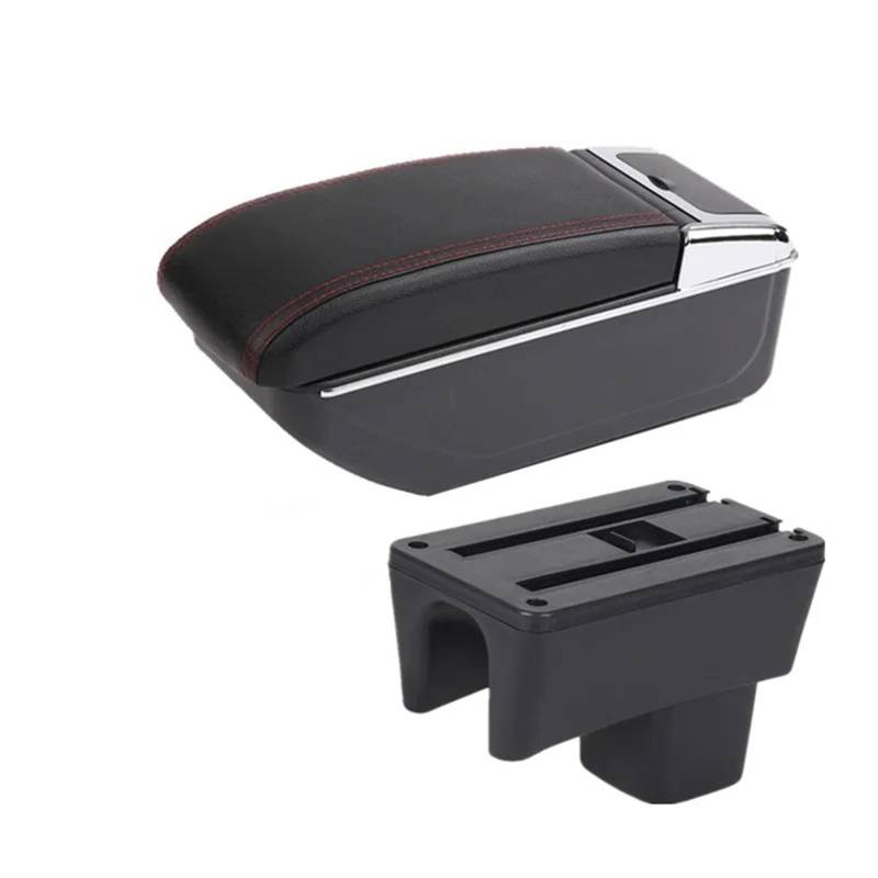 Armlehnenbox Für Suzuki Für Swift 2005-2024 Armlehnenbox Autoarmlehne Autozubehör Innendetails Aufbewahrungsbox Nachrüstteile Mittelarmlehne(B red line NO USB) von TjOta